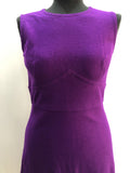 womens  vintage  Urban Village Vintage  round neck  retro  purple  MOD  mini dress  dress  8  60s  1960s