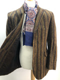70s  70  1970s  vintage  Urban Village Vintage  Tweed  Stripes  Ralph Henry  mens  L  Jacket  Harris Tweed  fully lined  brown  blazer jacket  Blazer