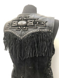YKK Zip  waistcoat  top  tee  t-shirt  suede fringing  suede  stud detail  womens  Logo design  logo  leather  Jack Daniels  Black