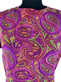 zero waste  womens  vintage  Urban Village Vintage  UK  top  thrifted  thrift  sustainable  style  store  slow fashion  short length  shop  shirt  second hand  save the planet  round neckline  reuse  recycled  recycle  recycable  purple  psychdelic  psych  preloved  Paisley Print  paisley  online  MOD  ladies  hippie  fashion  ethical  Eco friendly  Eco  concious fashion  clothing  clothes  button back  blouse  Birmingham  60s  1960s  14