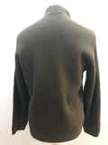 Urban Village Vintage  urban village  suede  pockets  mens  M  long sleeve  knitted  knit  Green  front pockets  cardigan  cardi  Beaucourt  60s  1960s