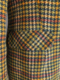 womens  vintage  Urban Village Vintage  urban village  pockets  orange  multi  long sleeve  jacket  Green  double breasted  dereta  button  blazer jacket  Blazer  70s  1970s  12