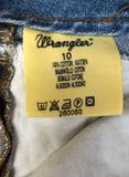 Wrangler  womens  vintage  Urban Village Vintage  urban village  Skirts  skirt  mini skirt  mini  Light Blue  frayed  distressed  denim  blue  70s  1970s  10