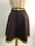 1960s Belted Mini Skirt by Keynote - Size UK 6