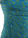 zero waste  womens  vintage  UK  thrifted  thrift  sustainable  style  store  sparkly  slow fashion  sleeveless  shop  shimmer  shift dress  shift  second hand  save the planet  reuse  retro  recycled  recycle  recycable  preloved  penny collar  party  paisley style print  online  new year  modette  MOD  lurex  ladies  green  gold metallic  gold  glitter  fashion  evening dress  evening  ethical  Eco friendly  Eco  dress  concious fashion  clothing  clothes  christmas  Blue  birmingham  above the knee  10