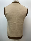vintage  vest top  vest  v neck  Urban Village Vintage  urban village  terry towelling  square pattern  soul boy  sleeveless  patterned  pattern  mens  M  knitwear  knittex  knitted  knit  elasticated  brown  70s  1970s