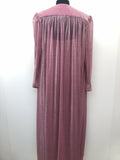 womens  vintage  Urban Village Vintage  urban village  two piece  pink  metallic  maxi dress  long dress  lightweight jacket  John Charles  glitter  evening dress  dress  crochet  70s  70  1970s  10