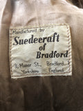 womens  vintage  Urban Village Vintage  urban village  Suedecraft of Bradford  Suede Jacket  Suede  stitch detail  pockets  long sleeves  long sleeve  Jacket  front pockets  collared  collar  chest pockets  button  60s  1960s  16