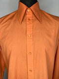 vintage  urban village  top  Talbot  Shirt  retro  Orange  mens  long sleeve  dagger collar  collar  button fastening  70s  70  1970s