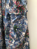 womens  vintage  Urban Village Vintage  swing dress  multi  floral  dress  blue  50s  1950s  10