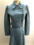 60s Does 40s Two Piece Skirt and Blazer Jacket by Wallis Fashion Shops - Size UK 8