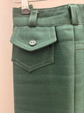 womens  vintage  Urban Village Vintage  trousers  soul  retro  northern soul  mod  L32  l31  high waisted  green  flares  all nighter  70s  70  1970s  10