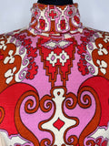 wool  vintage  Urban Village Vintage  urban village  scooter  red  psychedelic  psych  polo top  polo neck  polo  pink  modette  MOD  long sleeve  light knit  knitwear  knitted  knit  jumper  brown  8  70s  1970s  10