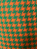 womens  vintage  Urban Village Vintage  urban village  Skirts  skirt  scooter  orange  modette  mod  Mini Skirt  mini  houndstooth  green  dogstooth  check  60s  60  1960s  1960