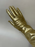 womens accessories  womens  vintage  Urban Village Vintage  studio 54  S  party  lame  gold  gloves  glam  disco  deadstock  60s  1960s