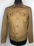 red tab  mod  mens  M  Levis  levi strauss  jean  Jacket  Denim jacket  denim  check lining  brown