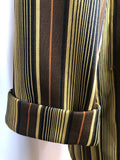 waist belt  vintage  Urban Village Vintage  urban village  tootal  striped  smoking jacket  robe  Richmond by Tootal  pocket  mens  M  Jacket  hugh hefner  dressing gown  brown  Belted waist  belted jacket  belted  belt detail