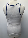 white  vest top  Urban Village Vintage  tee  tank top  stripes  Sportswear  s  retro  mens  Logo design  logo  blue  adidas  70s  70  1970s