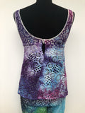 boho  psychedelic  psych  hippie  hippy  1960s  tunic top  two piece  Urban Village Vintage  Purple  Multi  tie dye  crochet  8  womens  wide leg  white  vintage  tunic  trousers  top  suit  set  Rare  orange  flares  60s