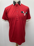 1980s Gabicci Polo in Red - Size L
