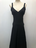 1970s Maxi Dress in Black by Wallis - Size 8