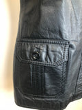 womens jacket  womens coat  womens  waist belt  vintage  Urban Village Vintage  urban village  soft leather  safari style  Safari jacket  safari  retro  pockets  Leather Jacket  Leather Coat  Leather  Jacket  fitted  dagger collar  coat  button down  button  brown leather  black  big collar  70s  70  1970s  10