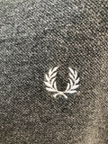 vintage  Urban Village Vintage  urban village  summer  slim fit  short sleeved  short sleeve  MOD  mens  Logo design  logo  Grey  Fred Perry  fred  embroidered logo  Cotton  button down  button