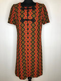 1970s Short Sleeved Embroidered Duster Jacket - Size UK 12
