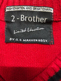 vintage  vest  v neck  Urban Village Vintage  urban village  Tank Top  sweater  Stripes  S  red  mens  limited edition  knitwear  knitted  knit  jumper  2-brother