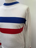 white  vintage  Urban Village Vintage  urban village  toffs  stripey  Stripes  striped  S  MOD  Long sleeved top  long sleeve  crew neck