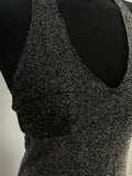womens  vintage  Urban Village Vintage  urban village  studio 54  party dress  party  new year  metallic  maxi dress  lurex  long length dress  halter neck  halter  glittery  glitter  dress  disco dress  disco  christmas  black  back zip  70s  1970s  12