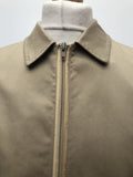 zip front  vintage  Urban Village Vintage  Mens jacket  Mens Bomber jacket  mens  large collar  L  Hepworths  bomber jacket  bomber  Beige  70s  70  1970s