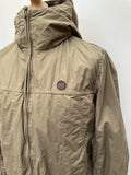 zip front  zip  vintage  Urban Village Vintage  urban village  summer  stitch detail  retro  Pretty Green  mens  M  long sleeve  khaki  Jacket  hooded  festival  casual
