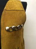 womens  western  waistcoat  vintage  vest  tassel  tan  Suede  navajo  Jacket  hippie  fringed  boho  70s  1970s
