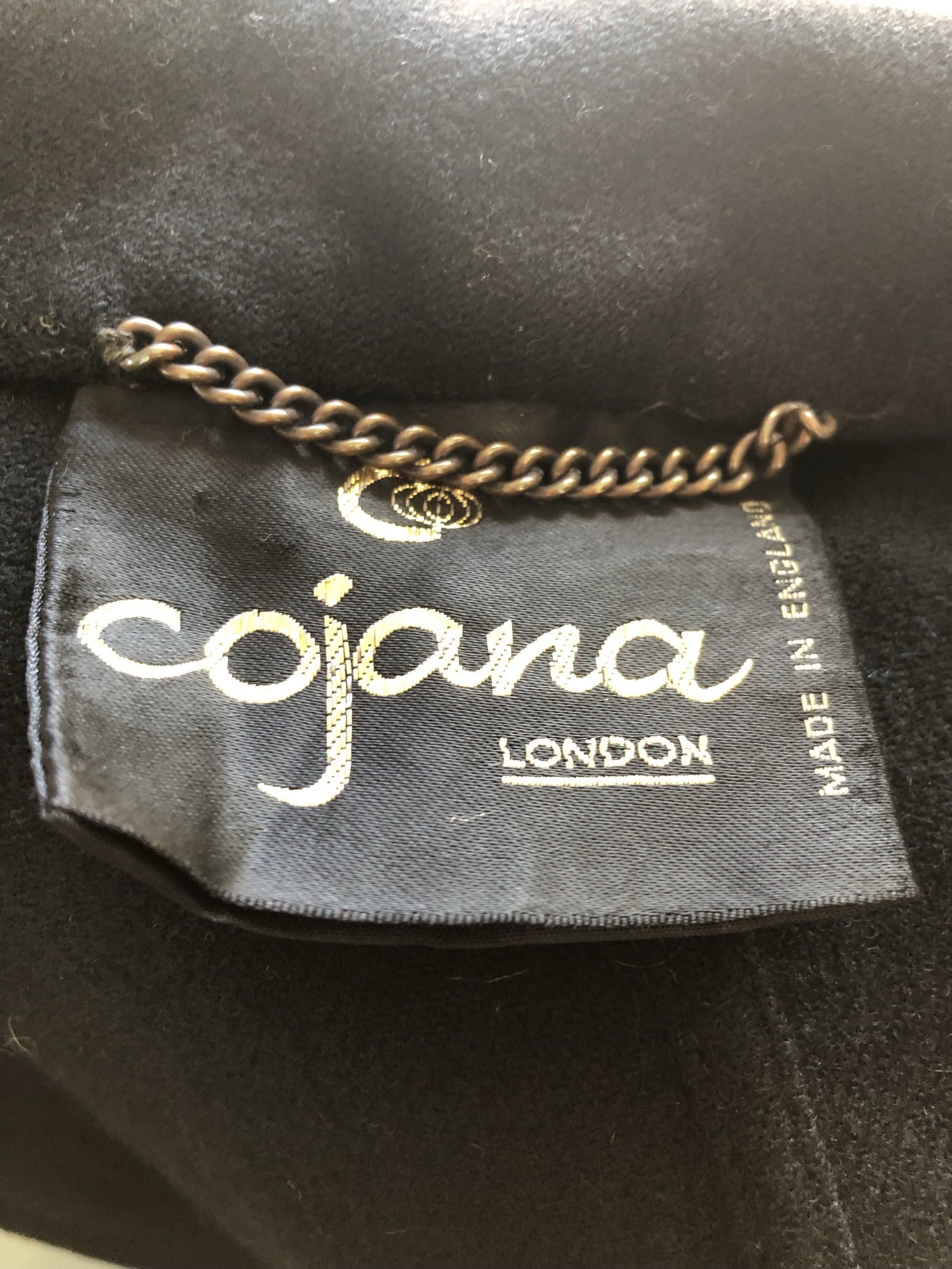 wool  womens  vintage  Urban Village Vintage  stitch detailing  mono  jackety  Cojana London  cape jacket  cape  black  60s  1960s  10