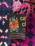 womens  Welsh Woollens  welsh wool  welsh  waist belt  vintage  Urban Village Vintage  tapestry  S  purple  pink  MOD  cape  caerwys clothes  blue  60s  1960s