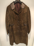 Womens Vintage 1960s / 1970s Jeffrey Brownleader of London Suede Jacket - Brown - Size 14 - Vintage Clothing