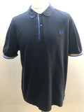 Fred Perry Polo Top in Navy - Size XL