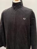 zip  Winter Jacket  Winter Coat  wide fit  vintage  Urban Village Vintage  urban village  retro  Mens Mac  Mens jacket  mens coat  mens  M  long sleeve  long length coat  long coat  Jacket  Fred Perry  embroidered logo  Embroidered  button down  Black Jacket  black
