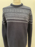 vintage  Urban Village Vintage  urban village  thick  mens  logo  Lambswool cotton blend  lambswool  L  knitwear  knitted  knit  Fred Perry  Fairisle Pattern  fairisle  fair isle  embroidered logo  elasticated