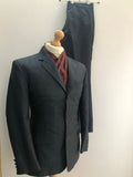 vintage  Urban Village Vintage  urban village  two tone  two piece  trousers  suit  straight leg  S  retro  pockets  paisley  mens  long sleeve  Jacket  grey  blazer jacket  Adam London  70s  1970s
