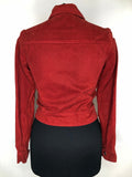 Wrangler  womens  western  vintage  red  mens  Lady Wrangler  jean  denim  cropped jacket  collared  8  70s  1970s