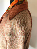 wool blend  vintage  Urban Village Vintage  urban village  Slimma  pockets  orange  mens  long sleeve  jacket  button  brown  blazer jacket  Blazer  70s  1970s  12