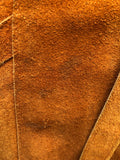 1970s Full Length Suede Coat in Tan - Size 6