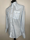 kenny rogers  vintage  Urban Village Vintage  urban village  Stripes  Shirt  printed shirt  printed  print  pointed collar  Mens Shirts  mens  m  long sleeves  Long sleeved top  long sleeve  dagger collar  button  70s  1970s