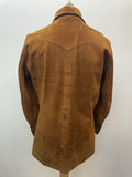 vintage  Urban Village Vintage  urban village  Suede Jacket  Suede  stitch detailing  stitch detail  reversible  press stud fastening  press stud  pockets  pocket detail  mens  Leather Jacket  Leather  Jacket  dagger collar  collared  collar  big collar  belted jacket  belted  70s  1970s
