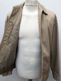 zip front  vintage  Urban Village Vintage  Mens jacket  Mens Bomber jacket  mens  large collar  L  Hepworths  bomber jacket  bomber  Beige  70s  70  1970s