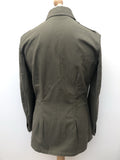 vintage  S  Military  mens  khaki  jacket  Green  German Flag  german  field jacket  Emroidered Flag  army