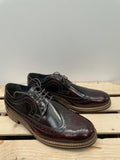 vintage  Urban Village Vintage  urban village  rubber sole  retro  patterned  pattern  Oxblood  mens  leather etching  Leather  laces  lace up  lace  borelli  10