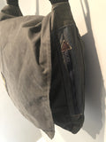 One Off Handmade Barbour Bag Made From Original Vintage Barbour Border Waxed Cotton Jacket Blue - Urban Village Vintage